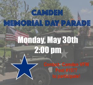 Memorial Day Parade @ Main Street - Camden
