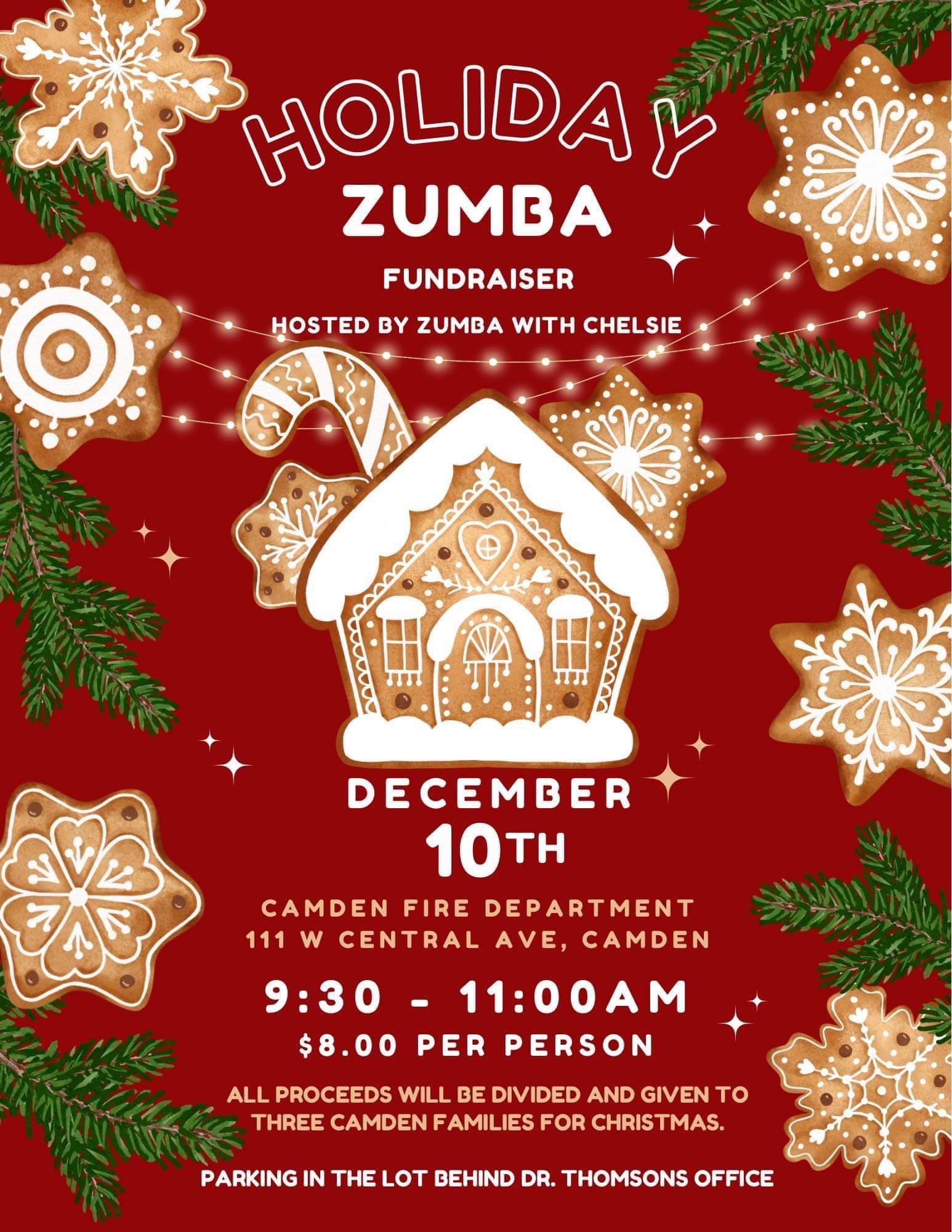 Holiday Zumba Fundraiser @ Camden Firehouse